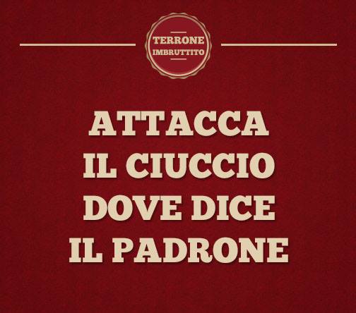 Attacca il ciuccio dove dice il padrone